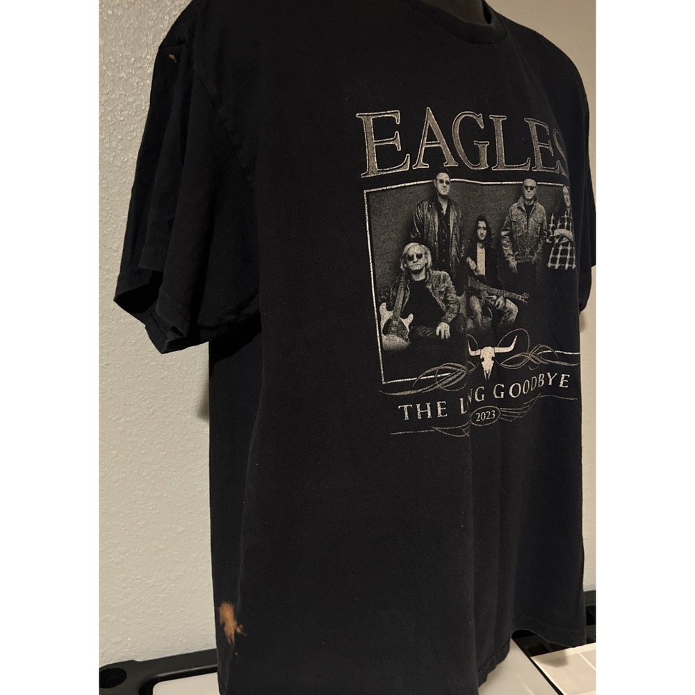 Eagles The Long Goodbye 2023 Tour T Shirt Black Concert Band Tee Adult XL USA - Picture 6 of 6